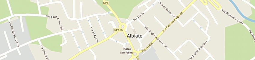 Mappa della impresa autoroma a ALBIATE