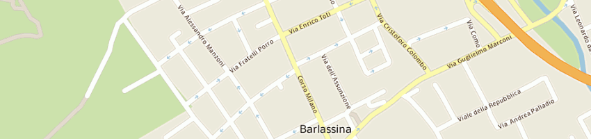 Mappa della impresa centro anziani a BARLASSINA