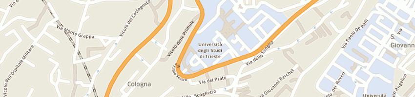 Mappa della impresa universita' degli studi a TRIESTE