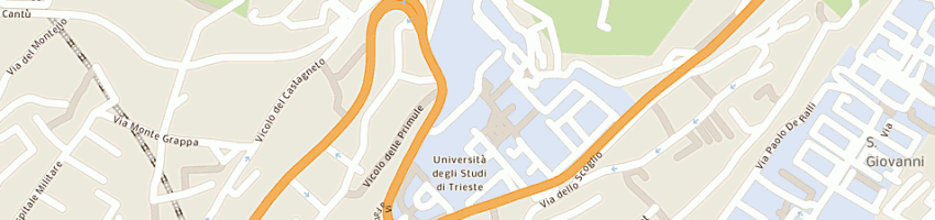 Mappa della impresa centro universitario sportivo trieste a TRIESTE