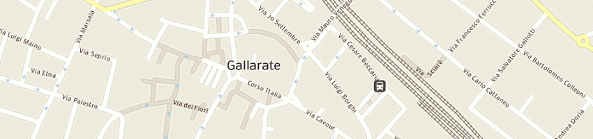 Mappa della impresa calzature cavestri (snc) a GALLARATE