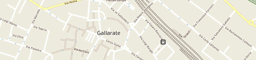 Mappa della impresa ottica masnaghetti srl a GALLARATE