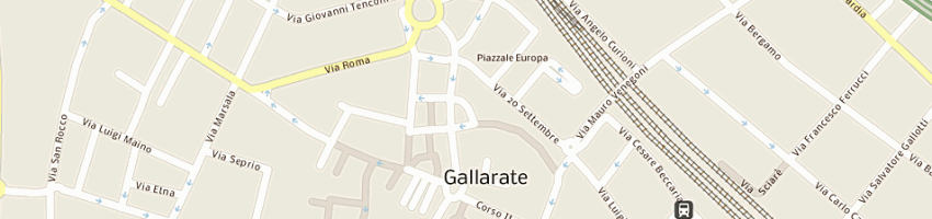 Mappa della impresa veneziani gianni a GALLARATE