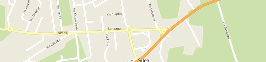 Mappa della impresa lanzaplast a SILEA