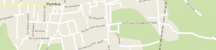 Mappa della impresa albergo giardino a VARALLO POMBIA