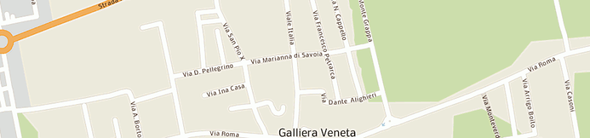 Mappa della impresa bertollo monica a GALLIERA VENETA