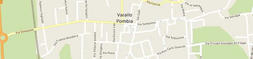 Mappa della impresa poste italiane a VARALLO POMBIA