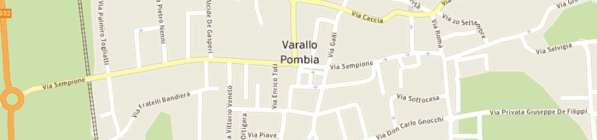 Mappa della impresa vezzani enzo a VARALLO POMBIA
