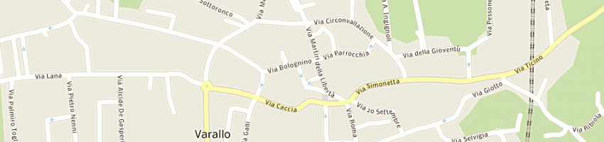Mappa della impresa albergo pizzeria fontana a VARALLO POMBIA