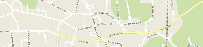 Mappa della impresa parrocchia parroco a VARALLO POMBIA