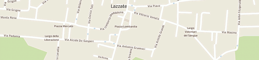 Mappa della impresa polizia municipale a LAZZATE