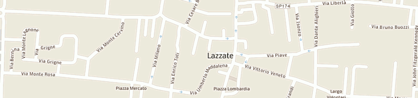 Mappa della impresa di napoli a LAZZATE