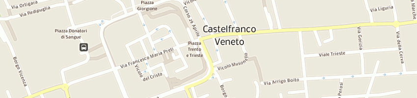 Mappa della impresa municipio a CASTELFRANCO VENETO