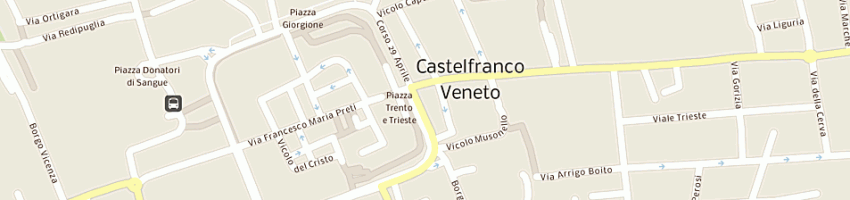 Mappa della impresa studio legale avvocato luciano gazzola a CASTELFRANCO VENETO
