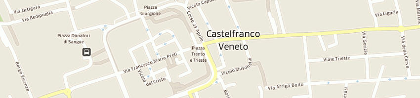 Mappa della impresa calzature le numero' a CASTELFRANCO VENETO