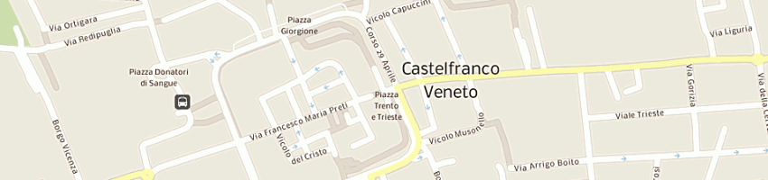 Mappa della impresa all'antica torre snc a CASTELFRANCO VENETO