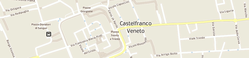 Mappa della impresa studio legale sguotti - beraldo e associati a CASTELFRANCO VENETO