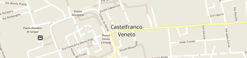 Mappa della impresa giacomazzo michela a CASTELFRANCO VENETO