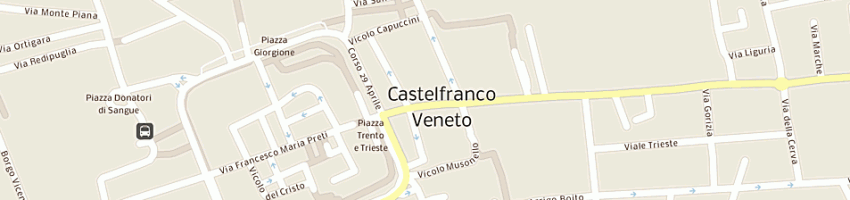 Mappa della impresa tabaccheria andrea di v m a CASTELFRANCO VENETO