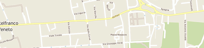 Mappa della impresa favaro antonio a CASTELFRANCO VENETO