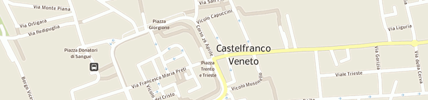 Mappa della impresa giuseppe mengotti snc di mengotti adriano e c a CASTELFRANCO VENETO