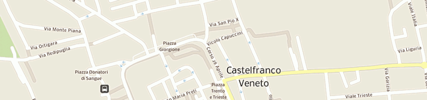 Mappa della impresa bissacco gioielli (snc) a CASTELFRANCO VENETO