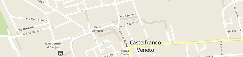 Mappa della impresa capello centro vista di giada (srl) a CASTELFRANCO VENETO
