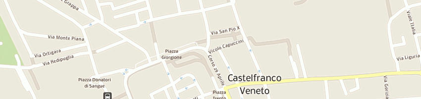 Mappa della impresa guglielmin roberto a CASTELFRANCO VENETO