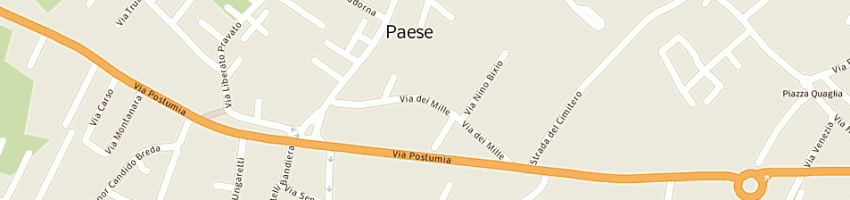 Mappa della impresa market al mulino di piva gianluca a PAESE