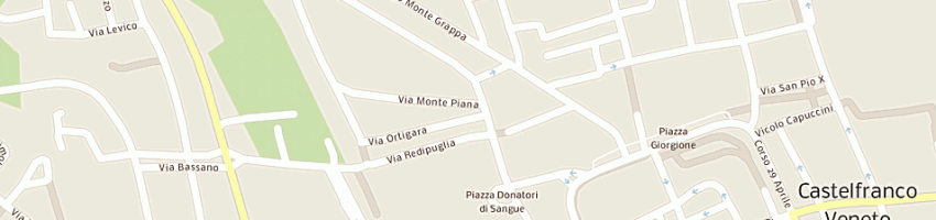 Mappa della impresa salone antonia a CASTELFRANCO VENETO