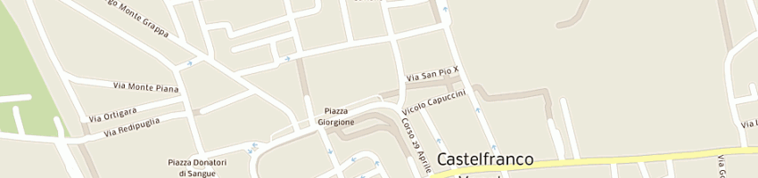 Mappa della impresa ottica de bona srl a CASTELFRANCO VENETO