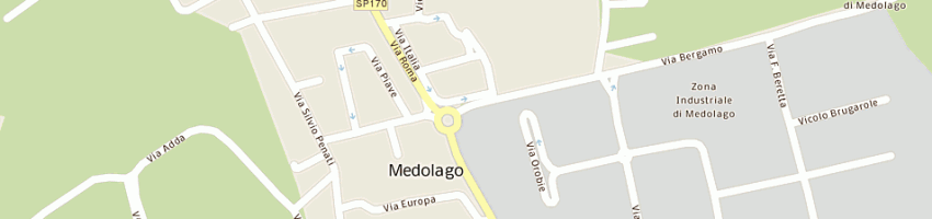 Mappa della impresa carrozzeria dell'isola a MEDOLAGO