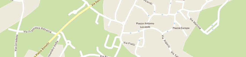 Mappa della impresa bella italia restaurant (snc) a GORLAGO