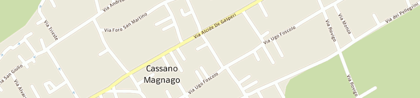 Mappa della impresa supermercato trb srl a CASSANO MAGNAGO