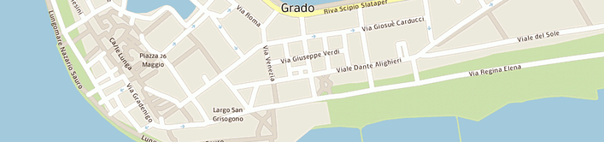 Mappa della impresa bottega d'arte a GRADO