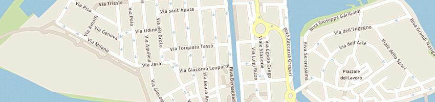 Mappa della impresa associazione italiana della croce rossa a GRADO
