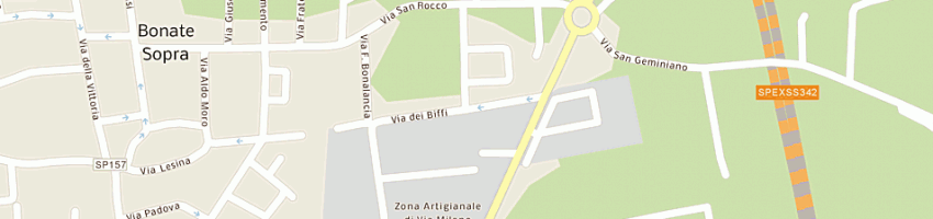 Mappa della impresa styl vetro di bonacina giuseppe a BONATE SOPRA