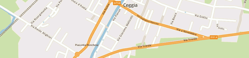 Mappa della impresa vendrame claudio a CEGGIA