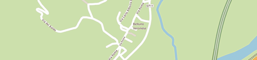 Mappa della impresa poste e telegrafi a BRENTINO BELLUNO