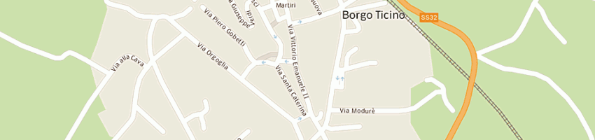 Mappa della impresa municipio di borgo ticino a BORGO TICINO