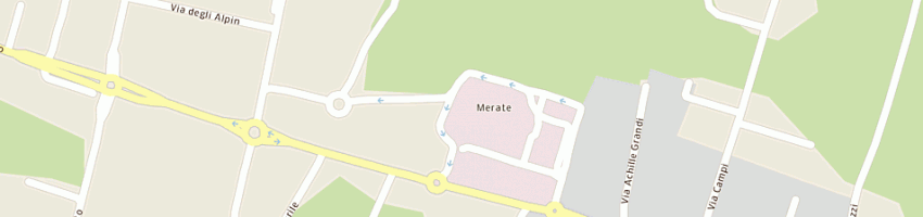 Mappa della impresa auchan spa a MERATE