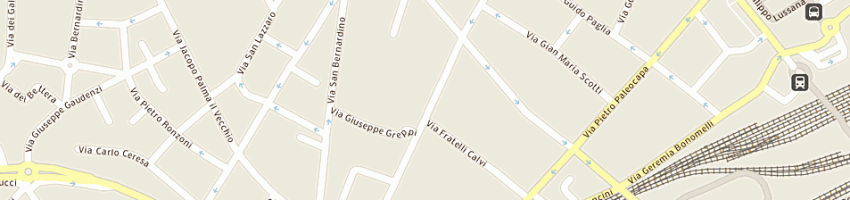 Mappa della impresa caffetteria dei portici a BERGAMO