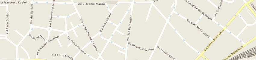 Mappa della impresa mini market di ahmed maqsood e c sas a BERGAMO