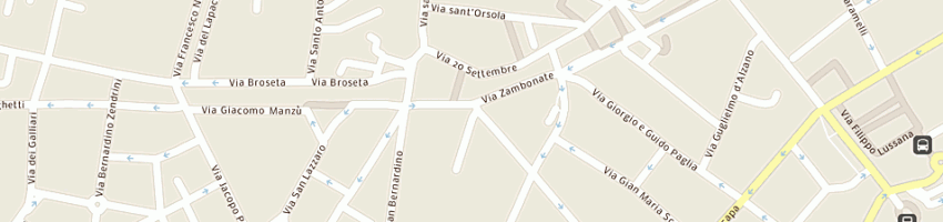 Mappa della impresa bettoni latticini di bettoni celestina (snc) a BERGAMO