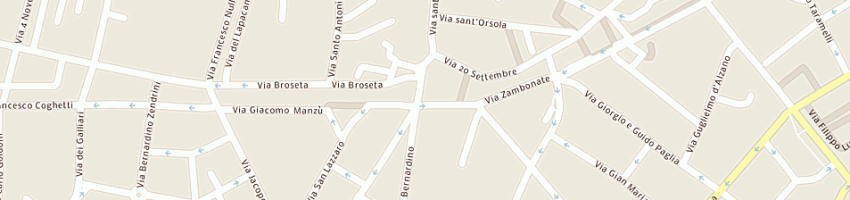 Mappa della impresa albrizio giuseppe a BERGAMO