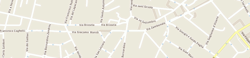 Mappa della impresa studio ing romolo datei sas a BERGAMO
