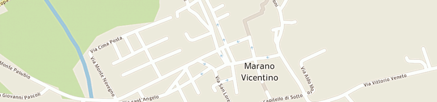 Mappa della impresa bar trattoria mutuo soccorso di pietribiasi g e c snc a MARANO VICENTINO