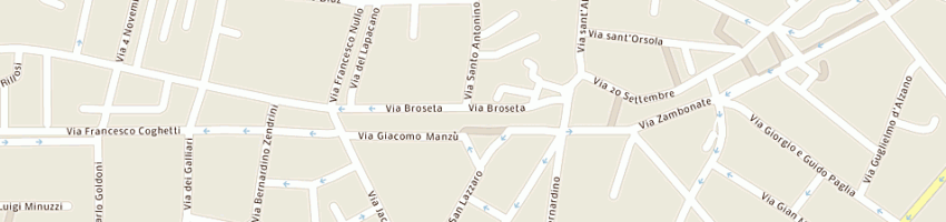 Mappa della impresa mazzoleni virgilio a BERGAMO