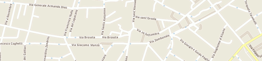 Mappa della impresa farmacia sella dssa cristina a BERGAMO