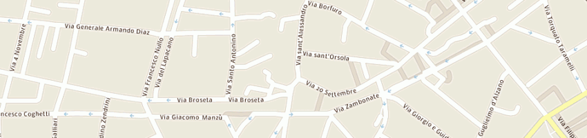 Mappa della impresa piazza vincenzo a BERGAMO